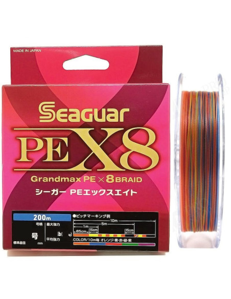 Seaguar PE X8 0.185mm 300m Multicolor